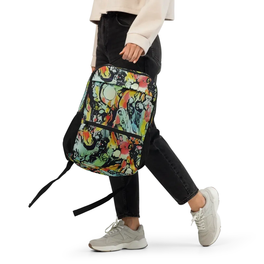 Chromatic Menagerie on Utility Backpack — Front