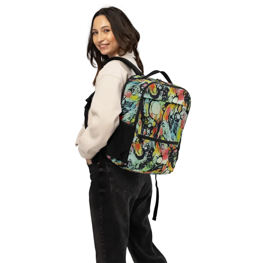 Chromatic Menagerie on Utility Backpack — Back