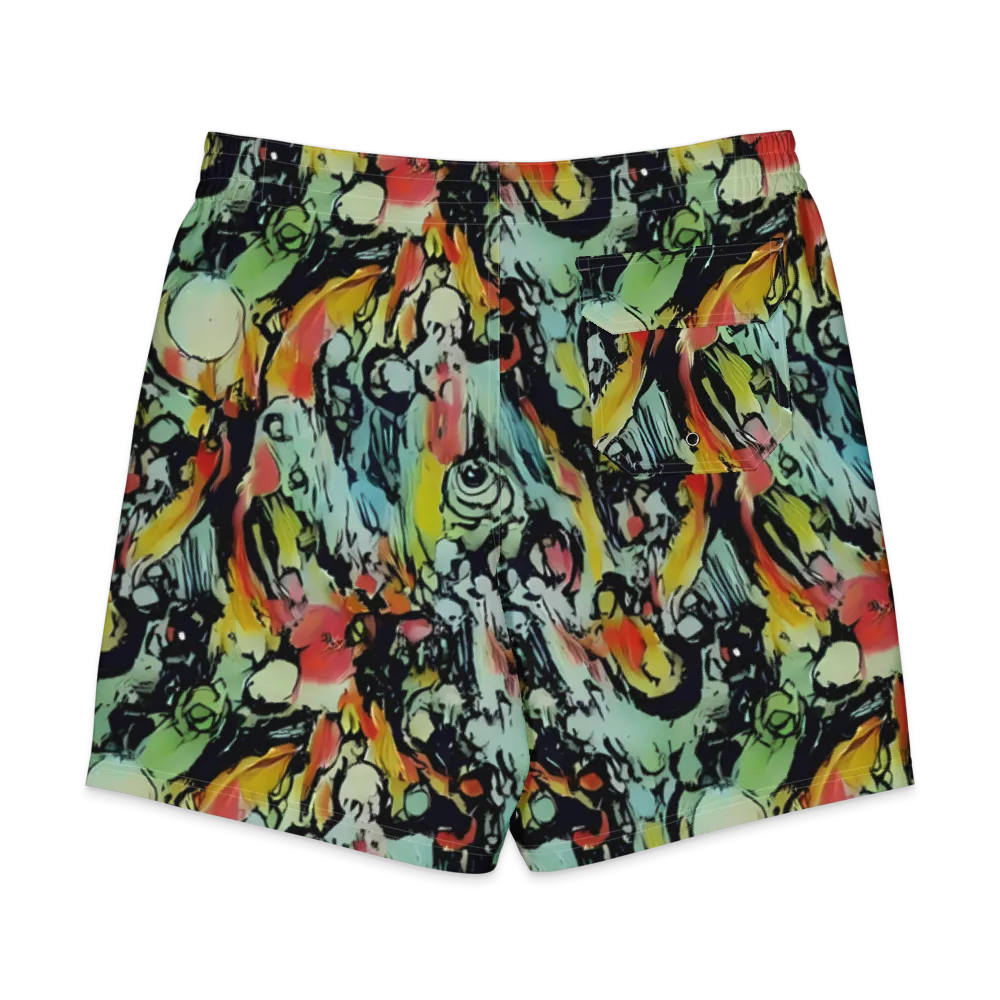 Chromatic Menagerie on Men's Board Shorts — Back