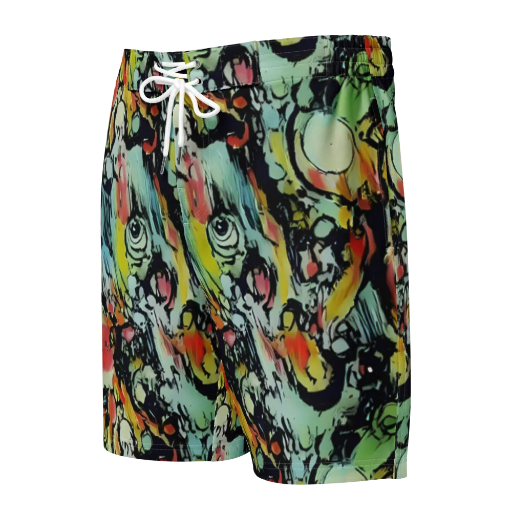 Chromatic Menagerie on Men's Board Shorts — Front