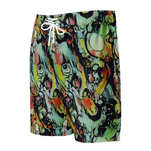 Chromatic Menagerie on a Men's Board Shorts