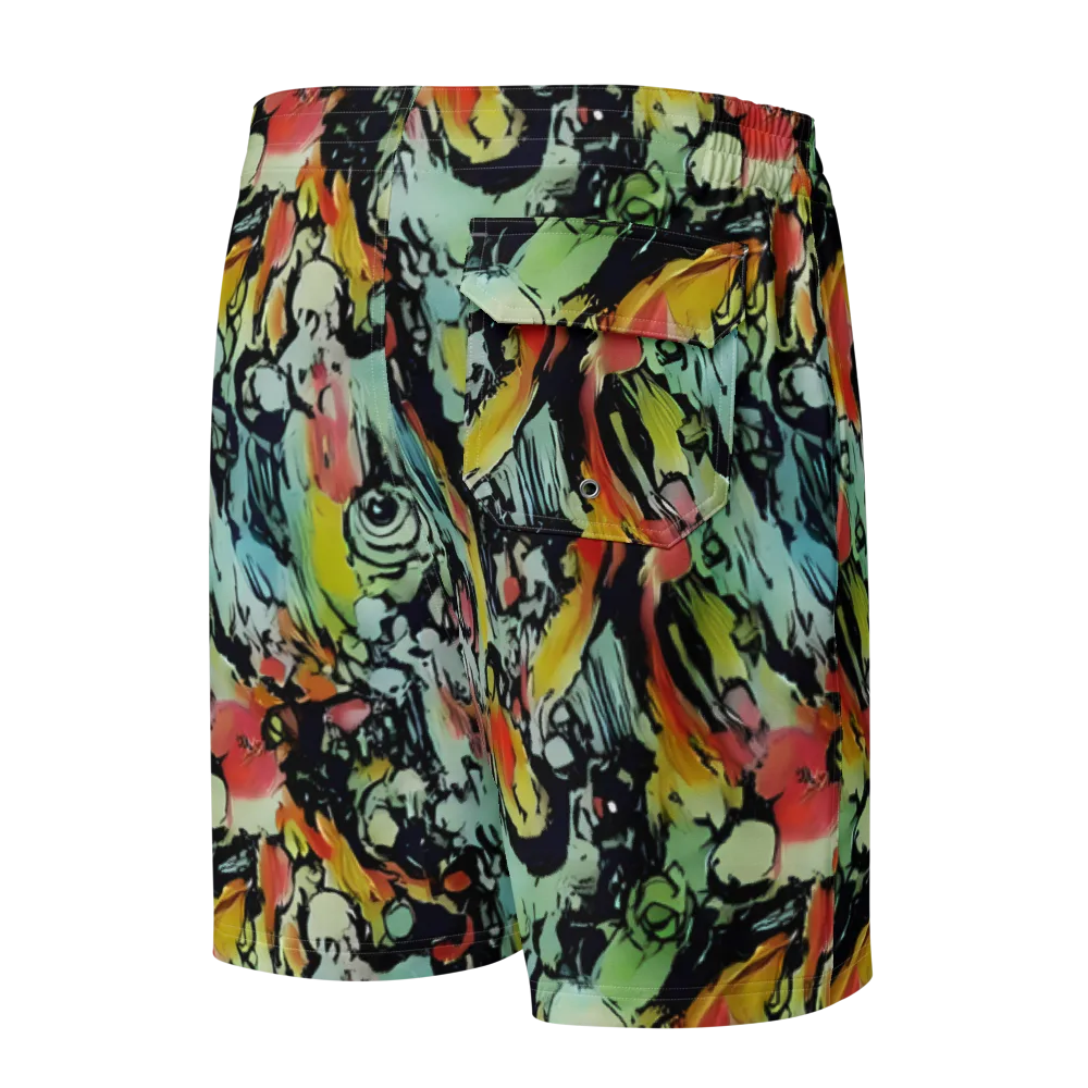 Chromatic Menagerie on Men's Board Shorts — Back