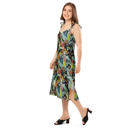 Chromatic Menagerie on a Slip Dress