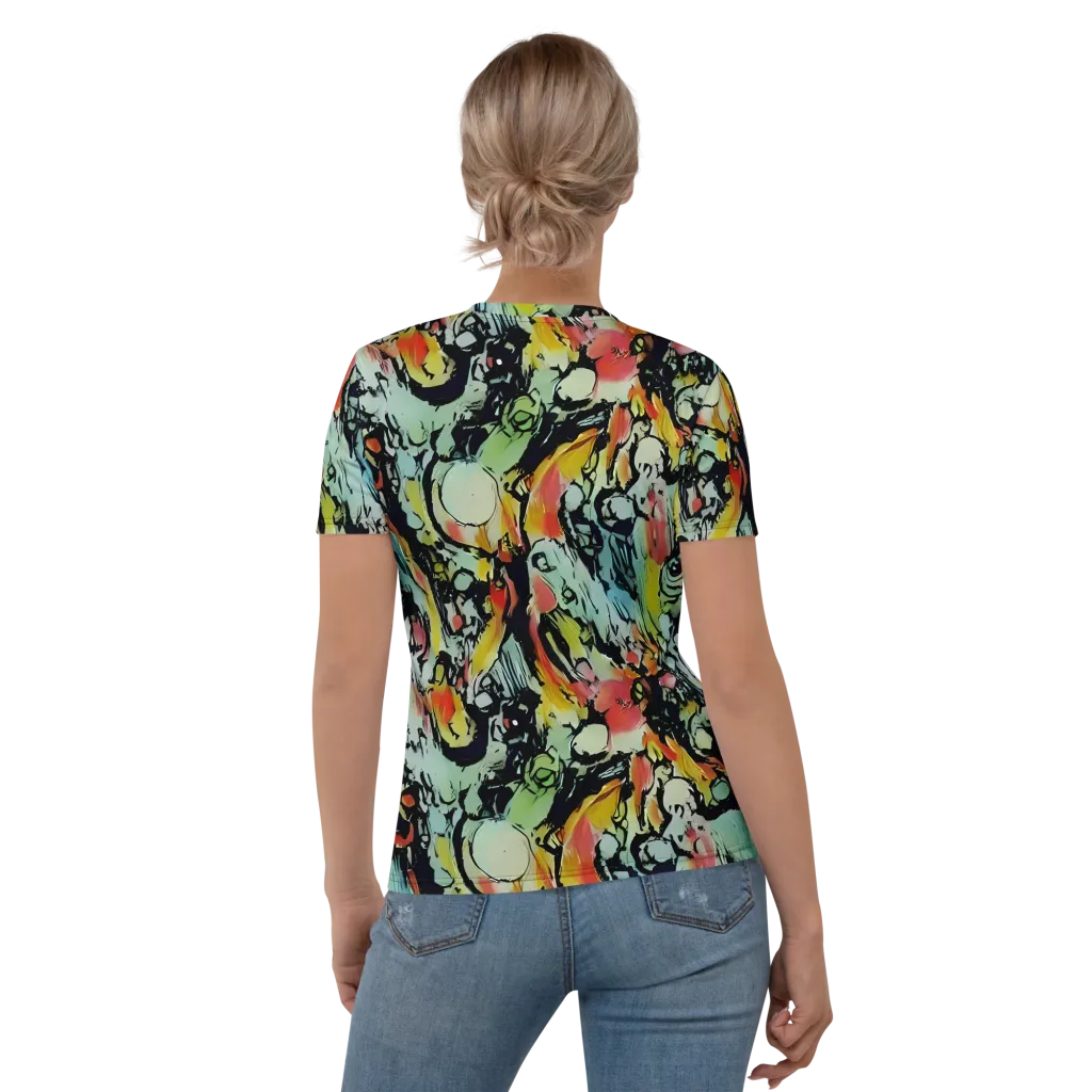 Chromatic Menagerie on Women's Crew Neck T-Shirt — Back
