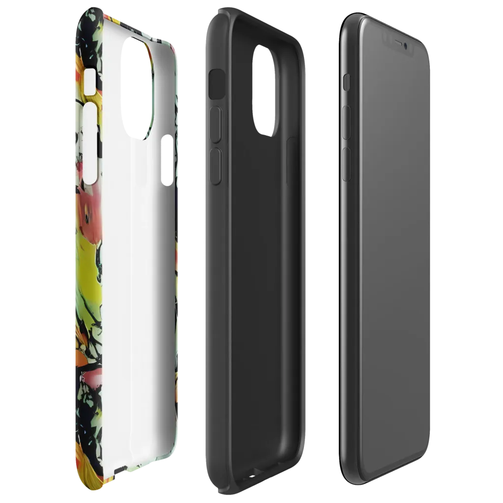 Chromatic Menagerie on Tough Case for iPhone® — Right