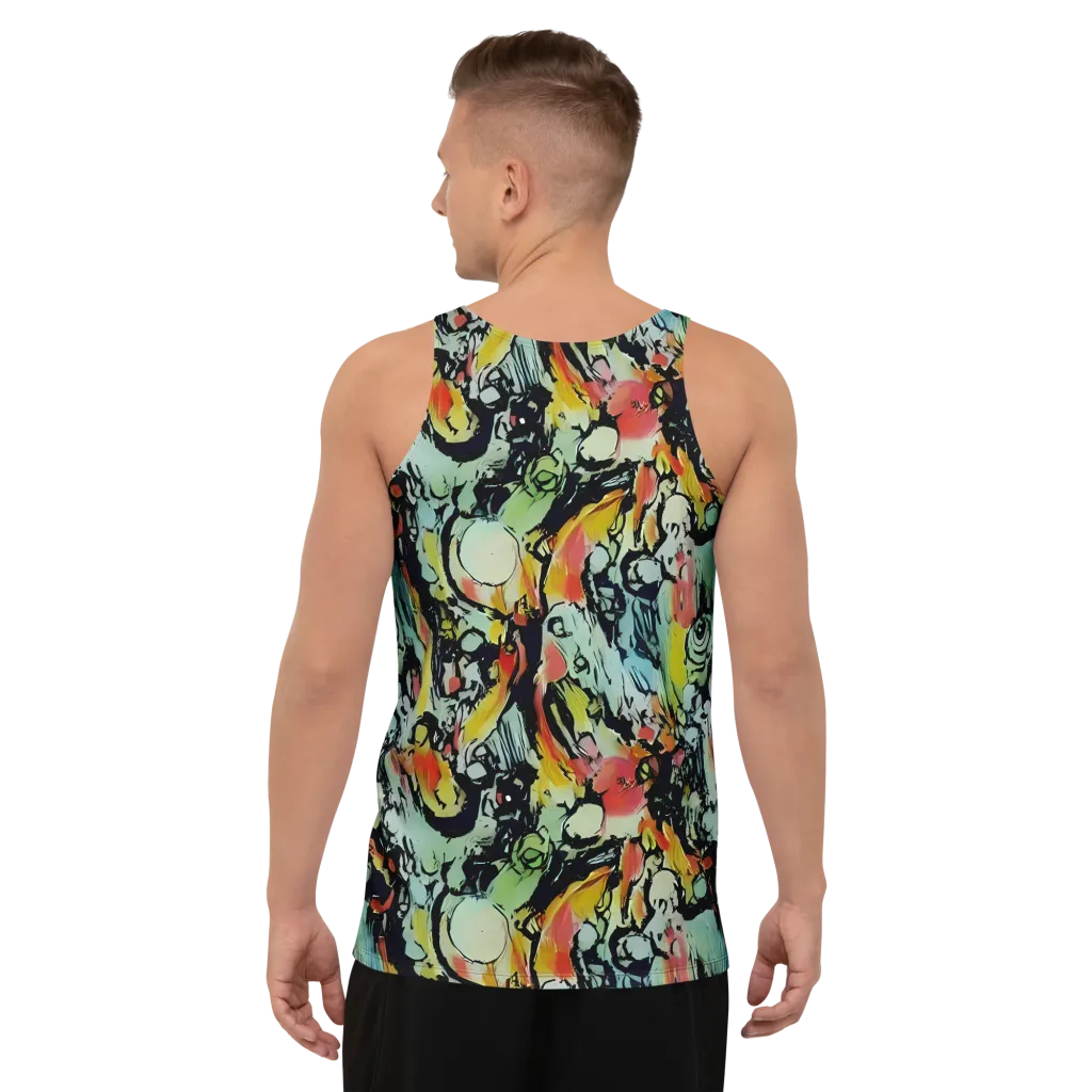 Chromatic Menagerie on Men's Tank Top — Back