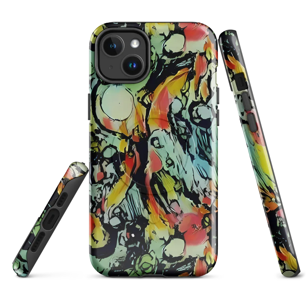 Chromatic Menagerie on MagSafe Tough Case for iPhone® — Front