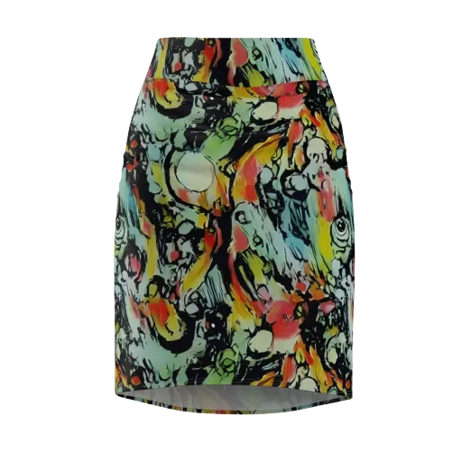 Chromatic Menagerie on a Pencil Skirt