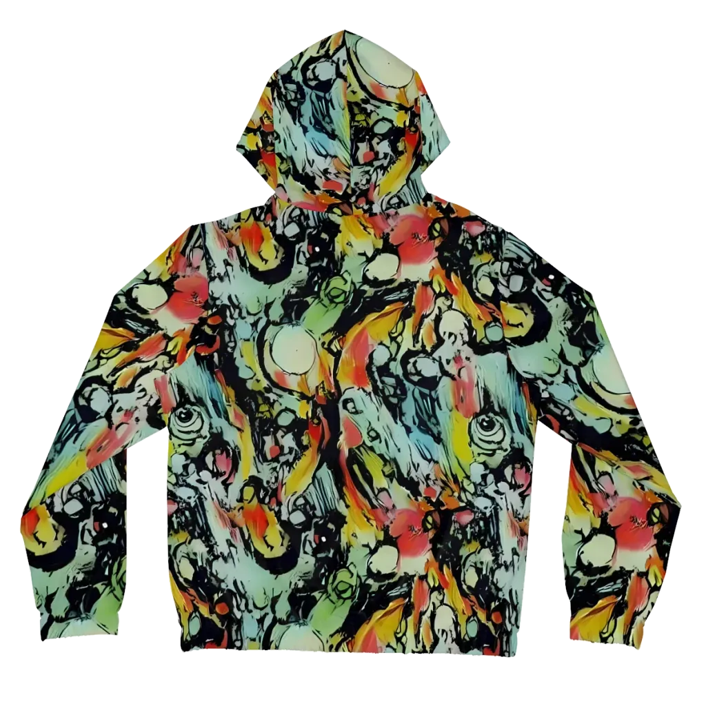 Chromatic Menagerie on Women's Full-Zip Hoodie — Back