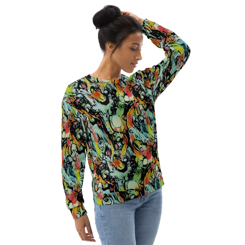 Chromatic Menagerie on Sweatshirt — Right Front