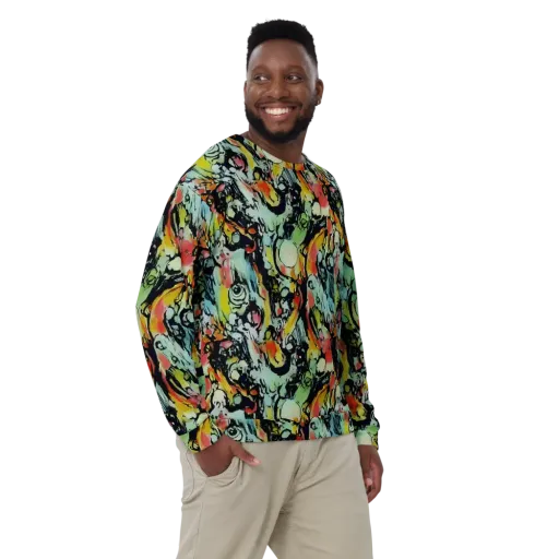 Chromatic Menagerie on a Sweatshirt