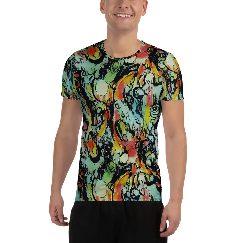 Chromatic Menagerie on Men's Athletic T-Shirt — Front