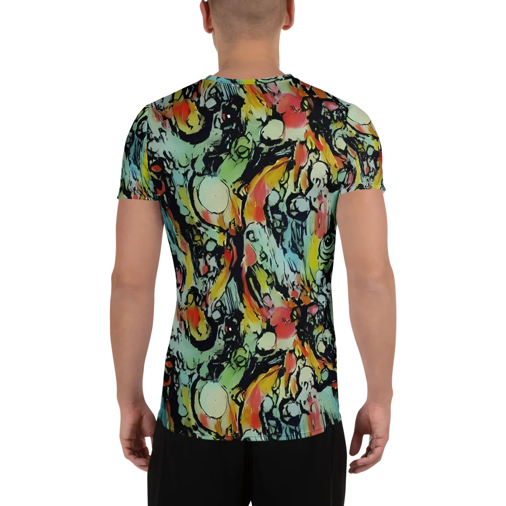 Chromatic Menagerie on Men's Athletic T-Shirt — Back