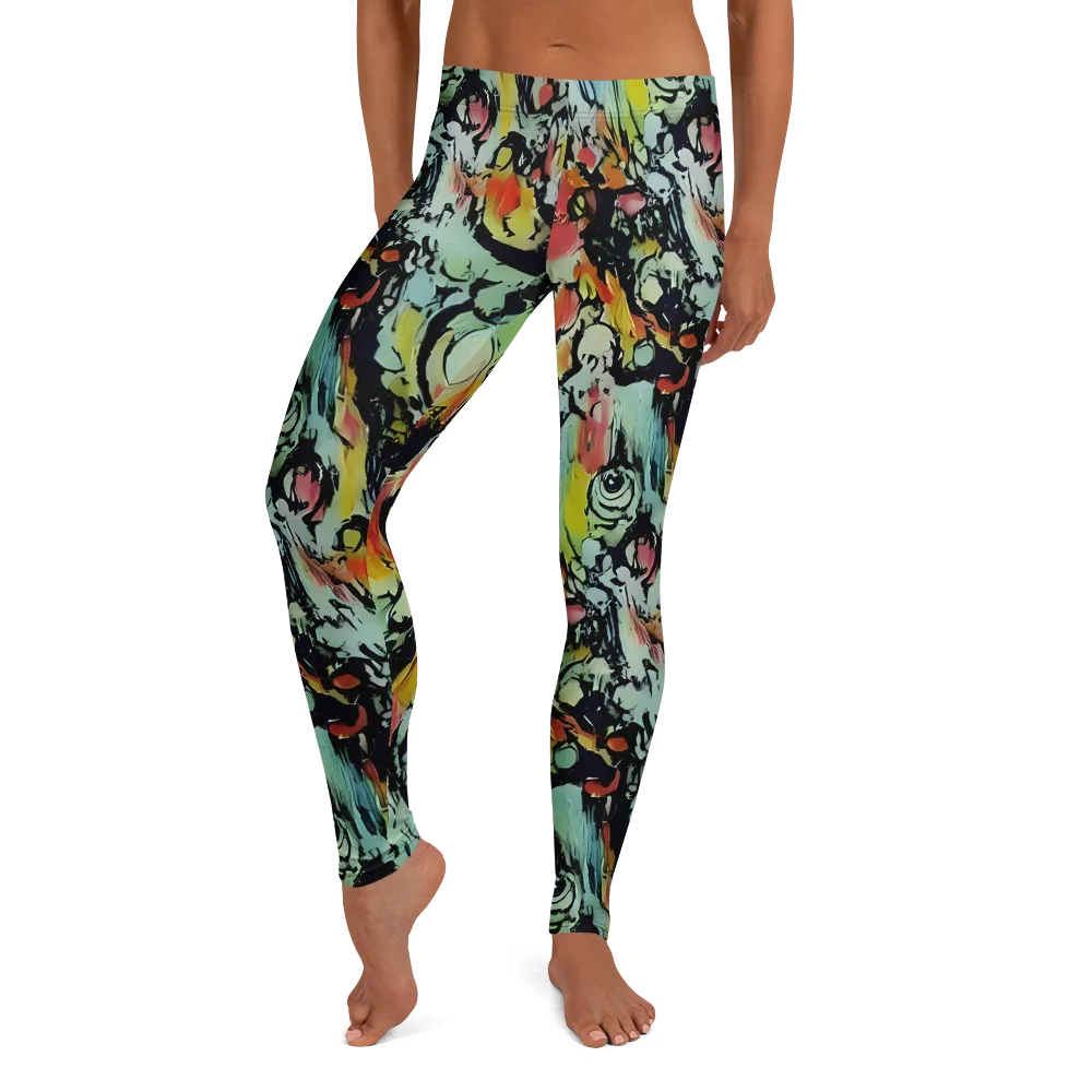 Chromatic Menagerie on Leggings — Front
