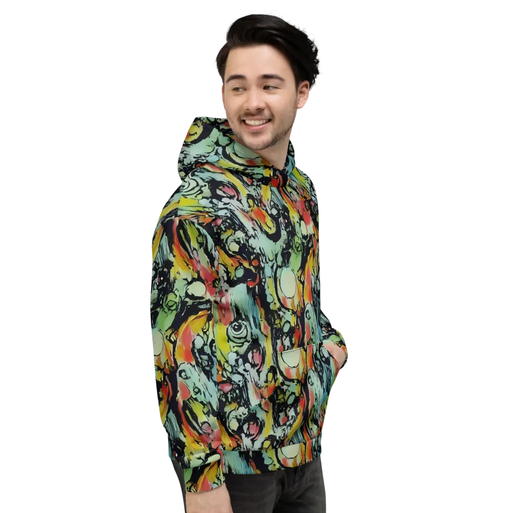 Chromatic Menagerie on Hoodie — Right