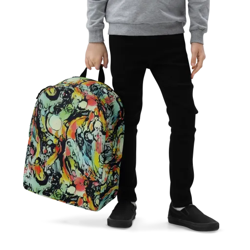 Chromatic Menagerie on a Minimalist Backpack