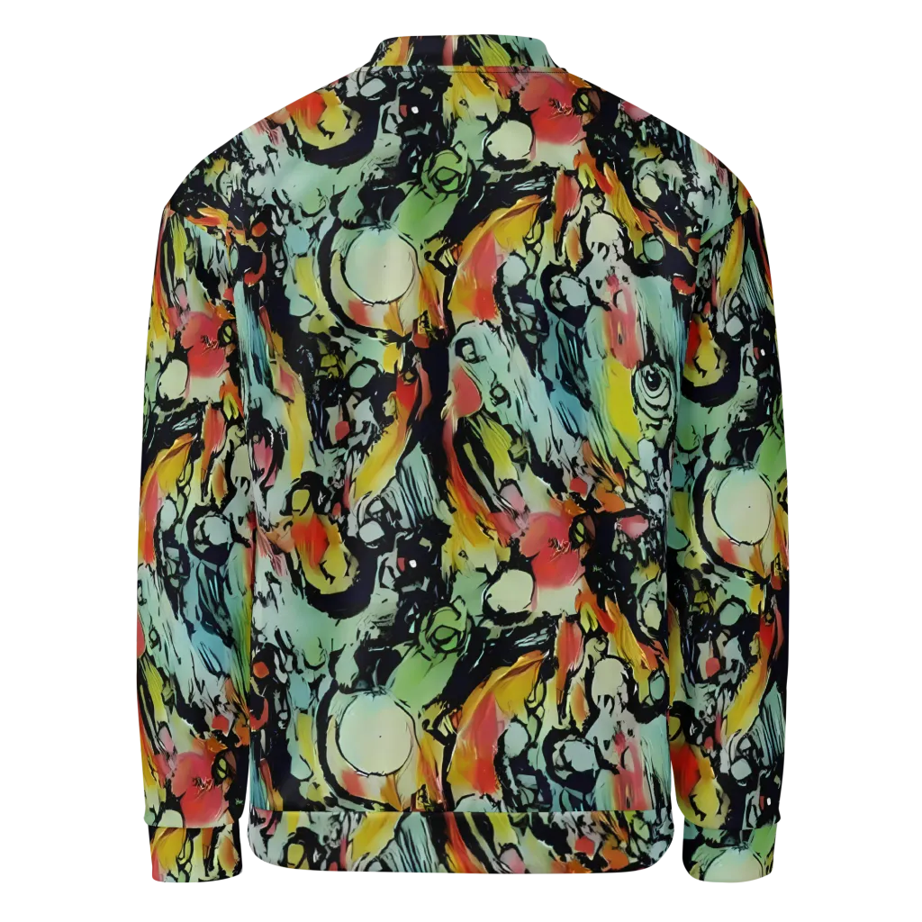 Chromatic Menagerie on Bomber Jacket — Back