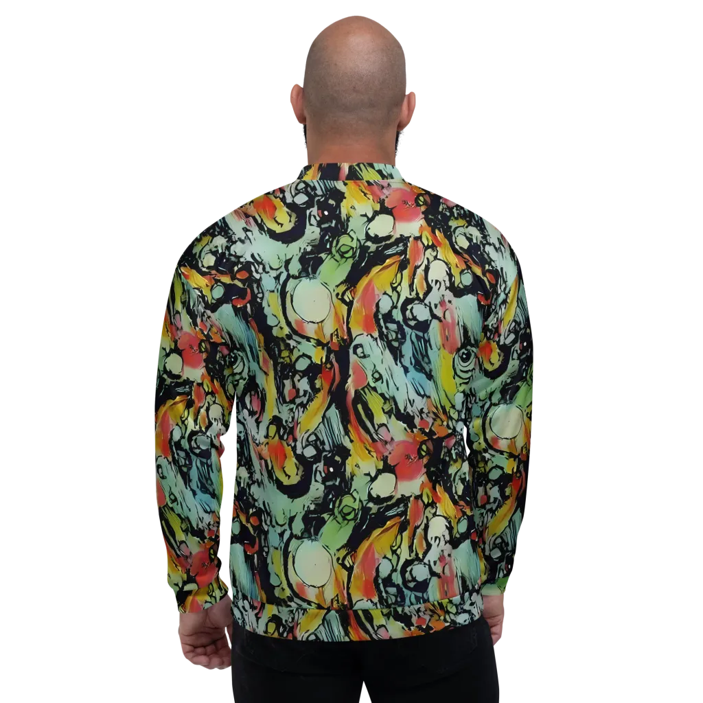 Chromatic Menagerie on Bomber Jacket — Back