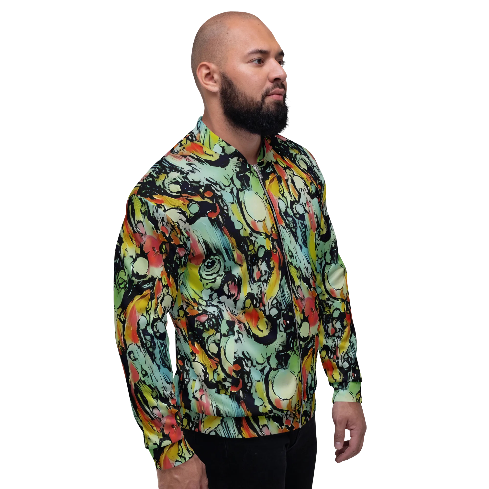 Chromatic Menagerie on Bomber Jacket — Right