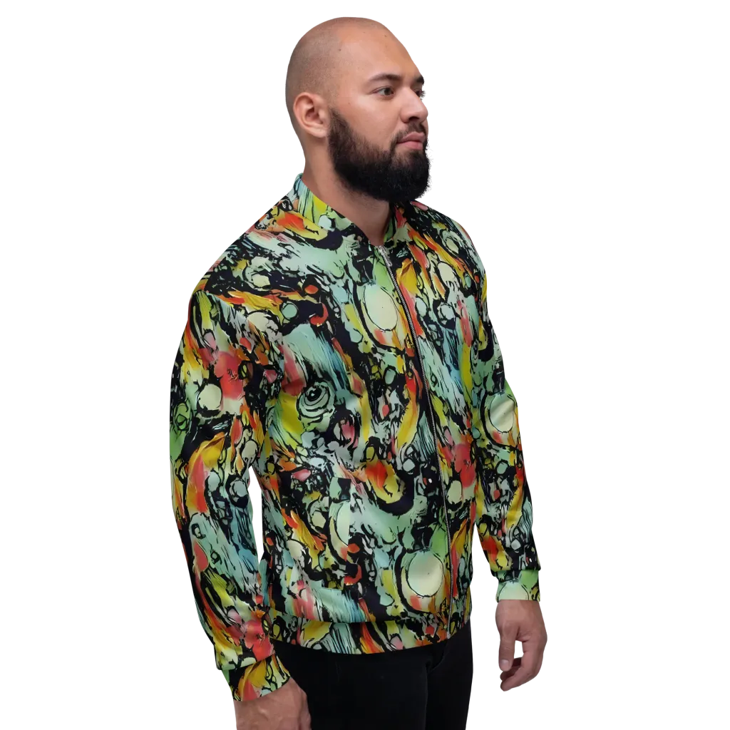 Chromatic Menagerie on Bomber Jacket — Right