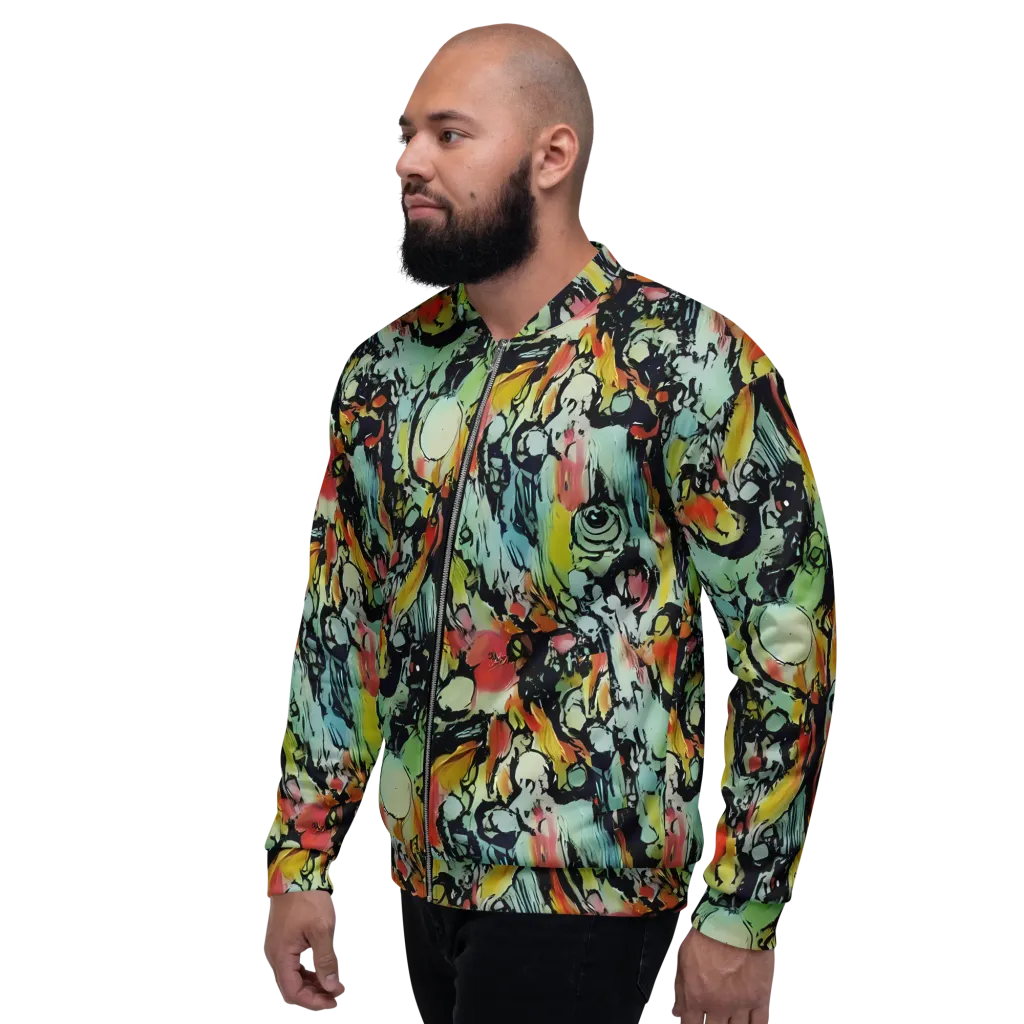 Chromatic Menagerie on Bomber Jacket — Left