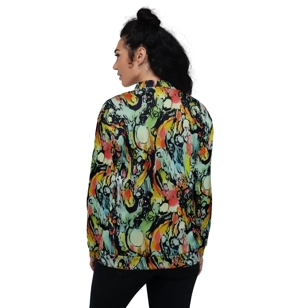 Chromatic Menagerie on Bomber Jacket — Back