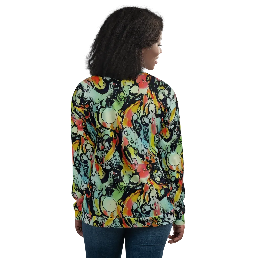 Chromatic Menagerie on Bomber Jacket — Back