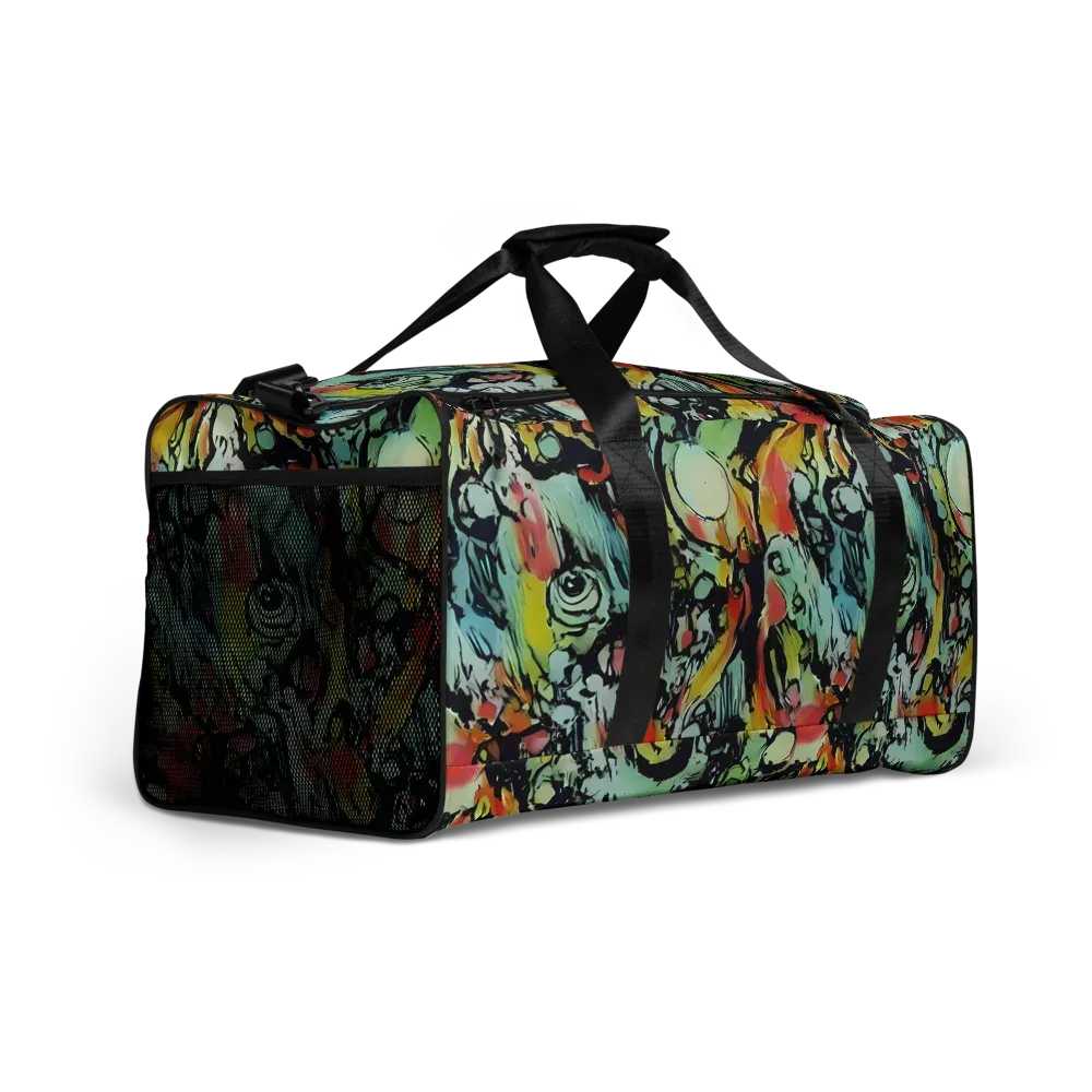Chromatic Menagerie on Duffle Bag — Right Front