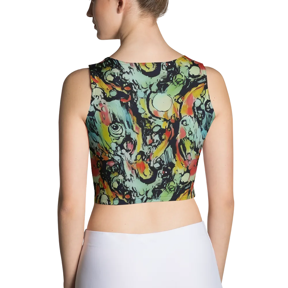 Chromatic Menagerie on Crop Top — Back
