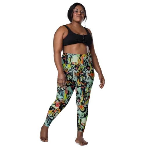 Chromatic Menagerie on a Leggings with Pockets
