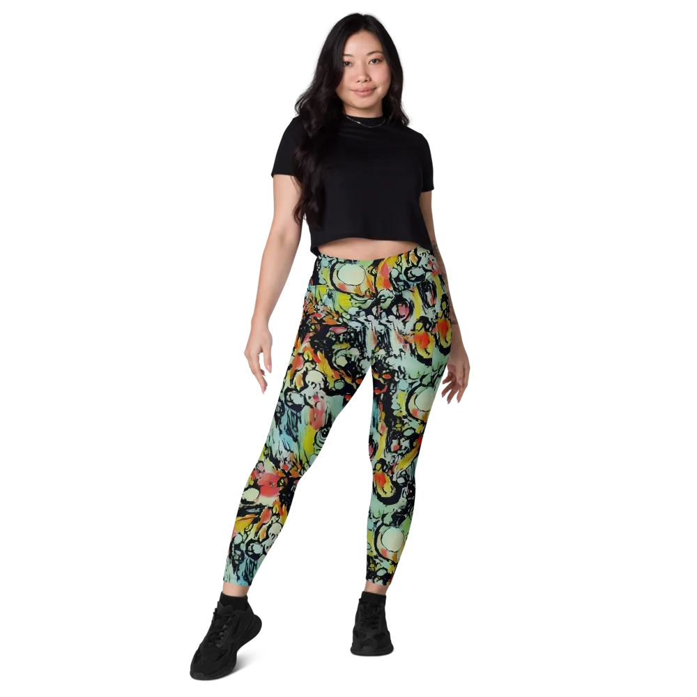 Chromatic Menagerie on Leggings with Pockets — Front