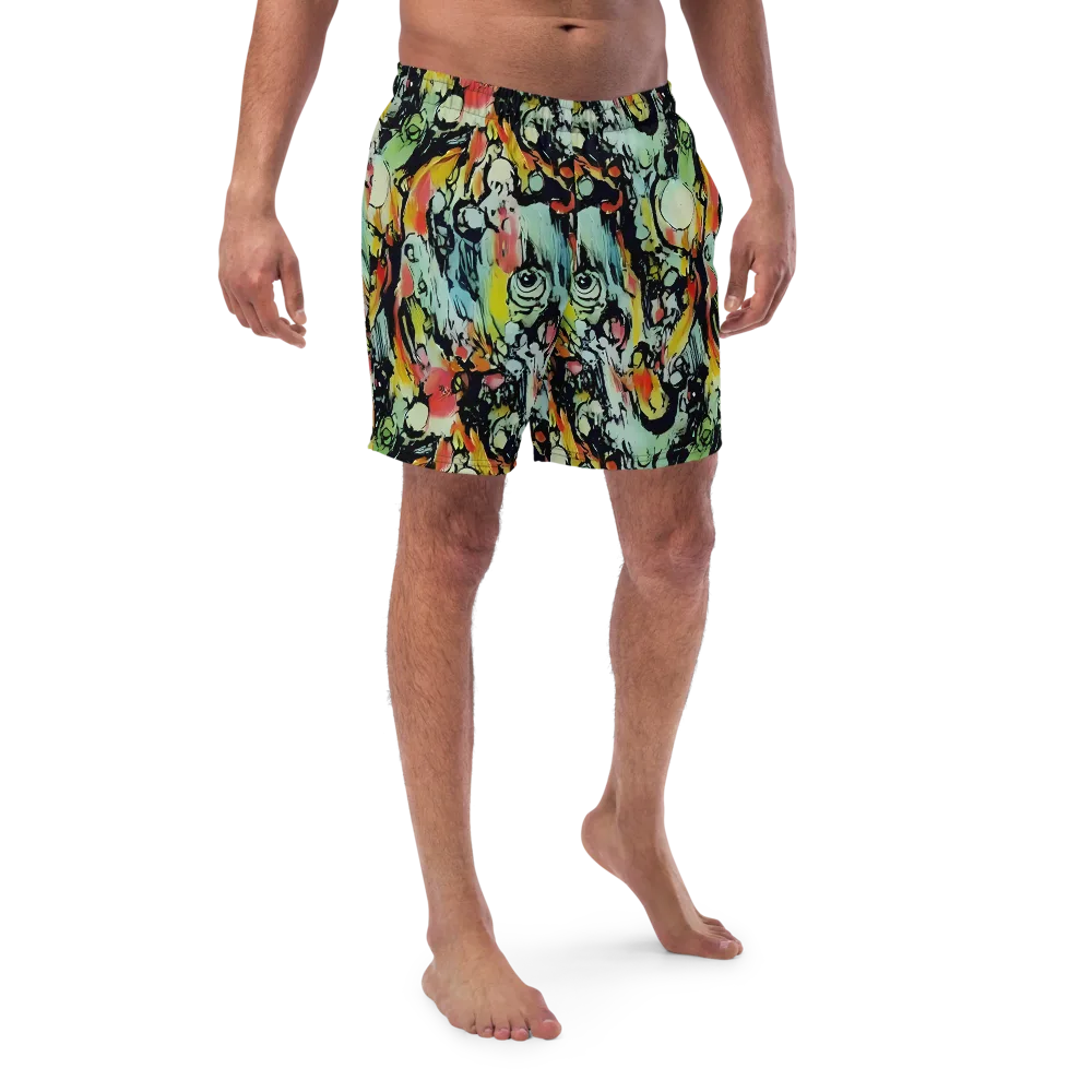 Chromatic Menagerie on Swim Trunks — Front