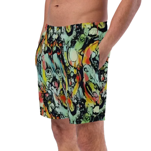 Chromatic Menagerie on a Swim Trunks