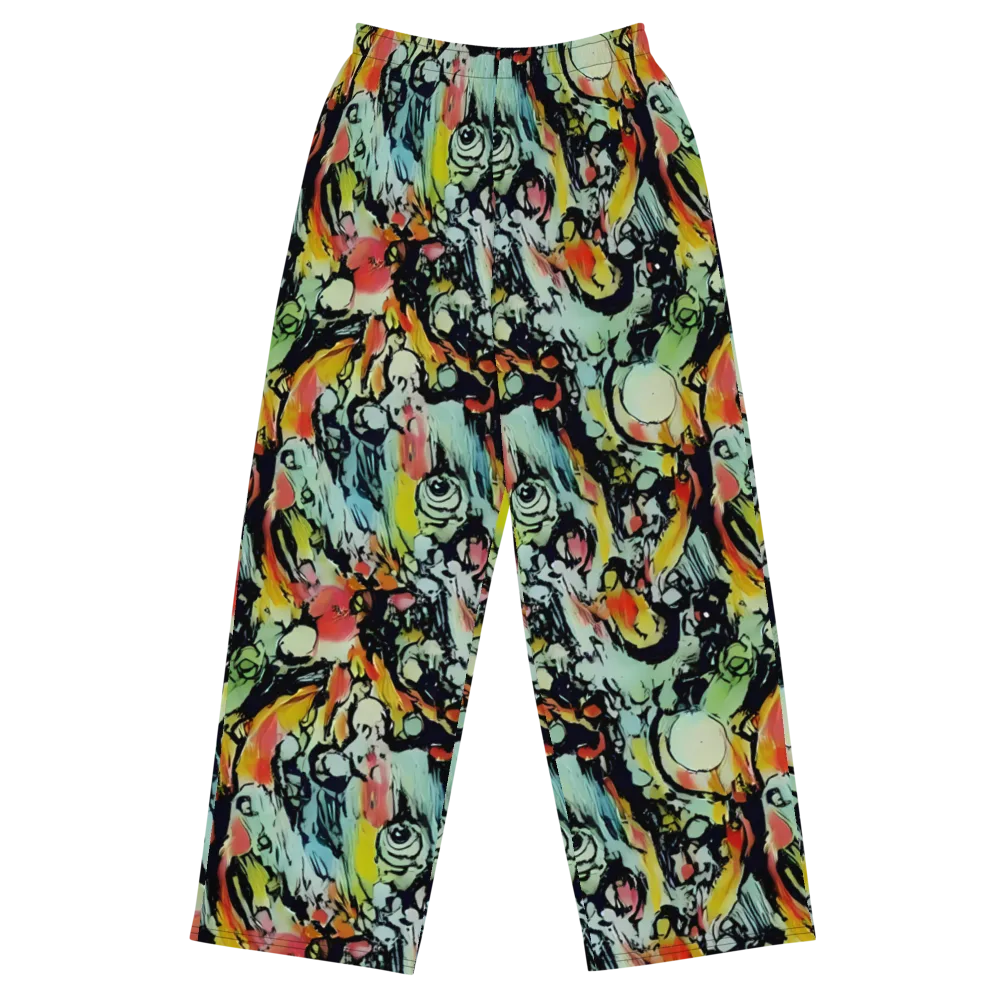 Chromatic Menagerie on Wide-Leg Pants — Front