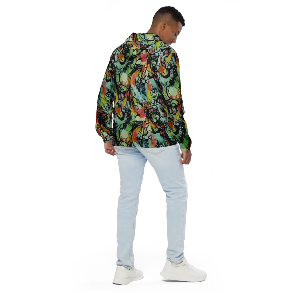 Chromatic Menagerie on Men's Windbreaker — Back