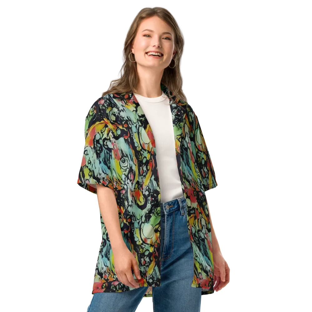 Chromatic Menagerie on Button Shirt — Front