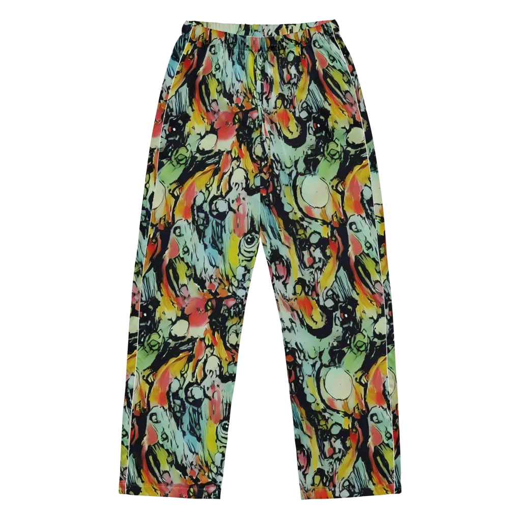 Chromatic Menagerie on Women's Pajama Pants — Front