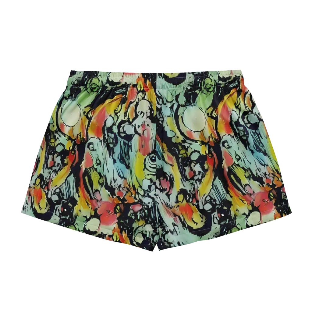 Chromatic Menagerie on Women's Pajama Shorts — Back