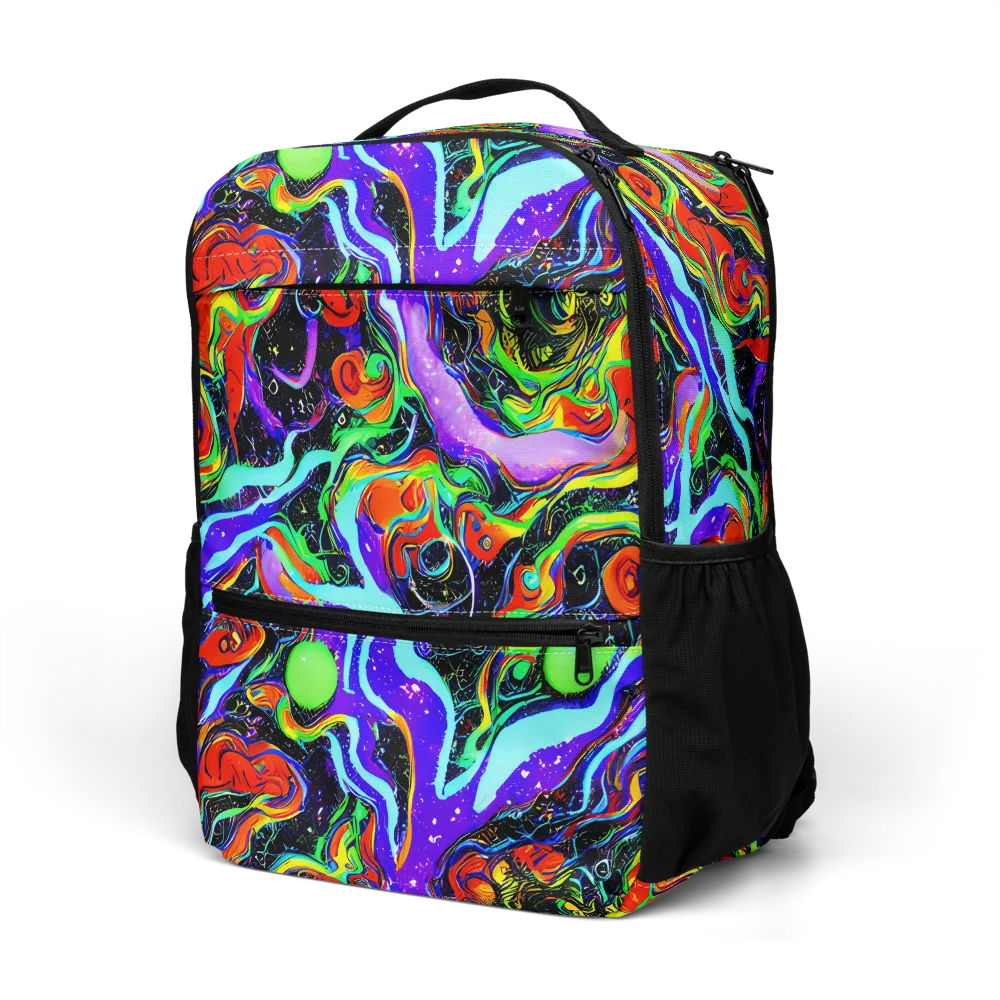 Radiant Undertow on Utility Backpack — Left Front