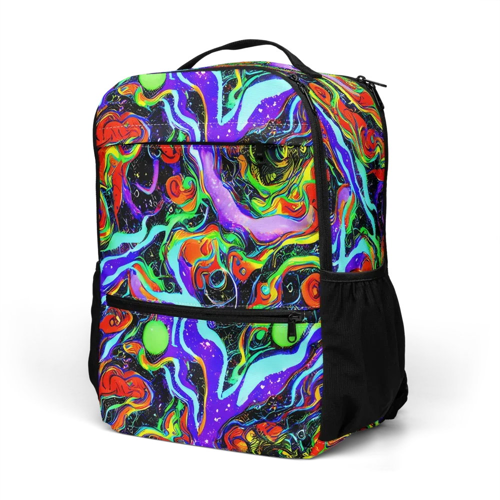 Radiant Undertow on Utility Backpack — Left Front