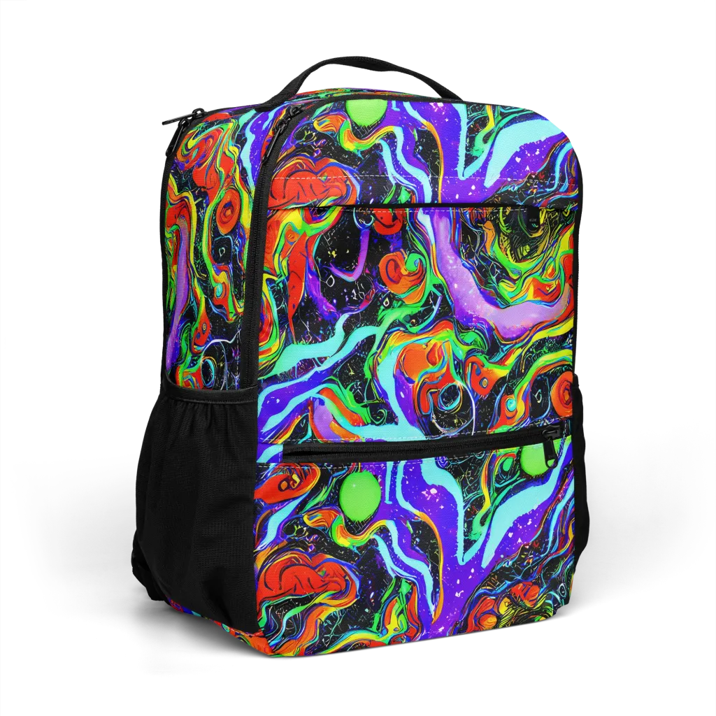 Radiant Undertow on Utility Backpack — Right Front