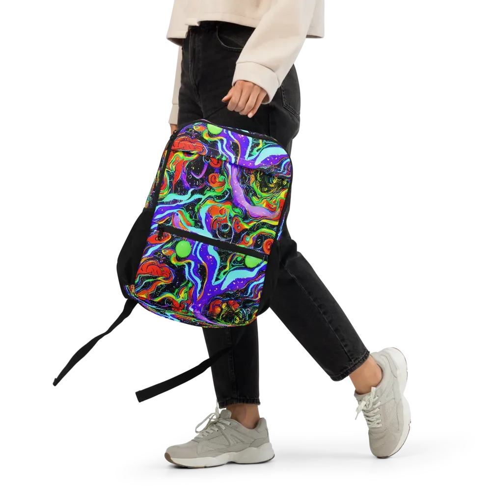 Radiant Undertow on Utility Backpack — Front