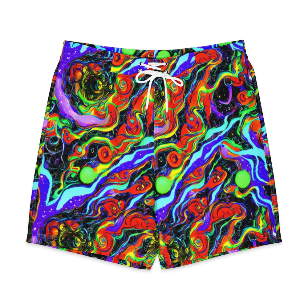 Radiant Undertow on Men's Board Shorts — Front