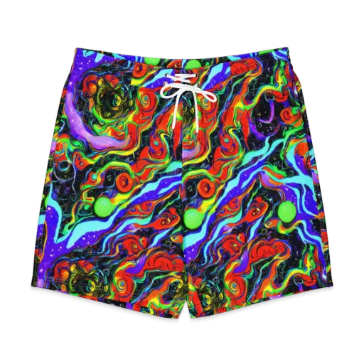 Radiant Undertow on a Men's Board Shorts
