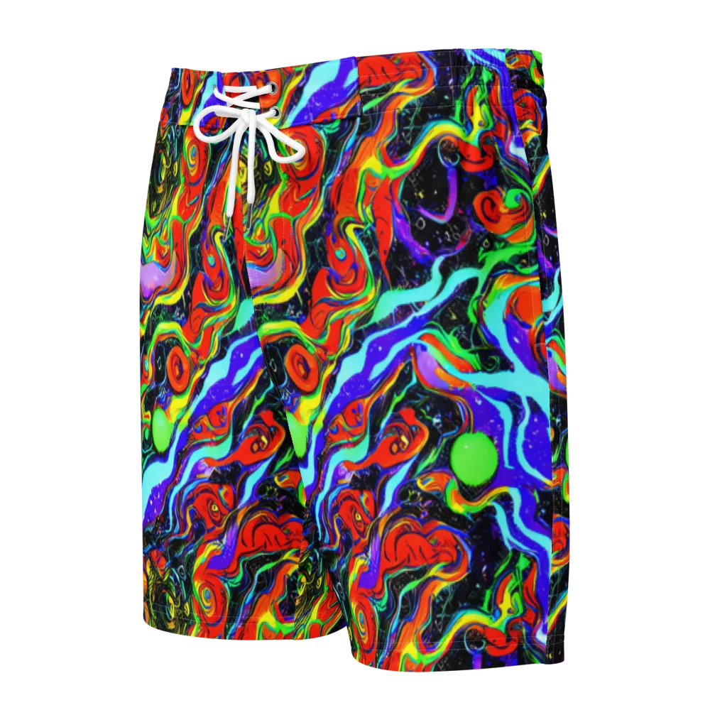Radiant Undertow on Men's Board Shorts — Front