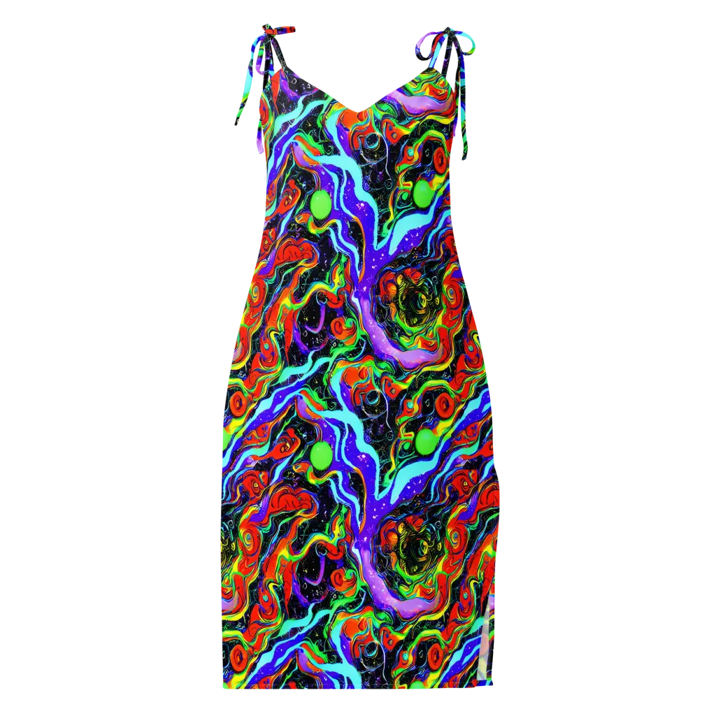 Radiant Undertow on Slip Dress — Front