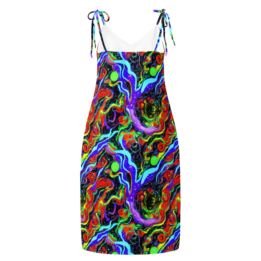 Radiant Undertow on Slip Dress — Back