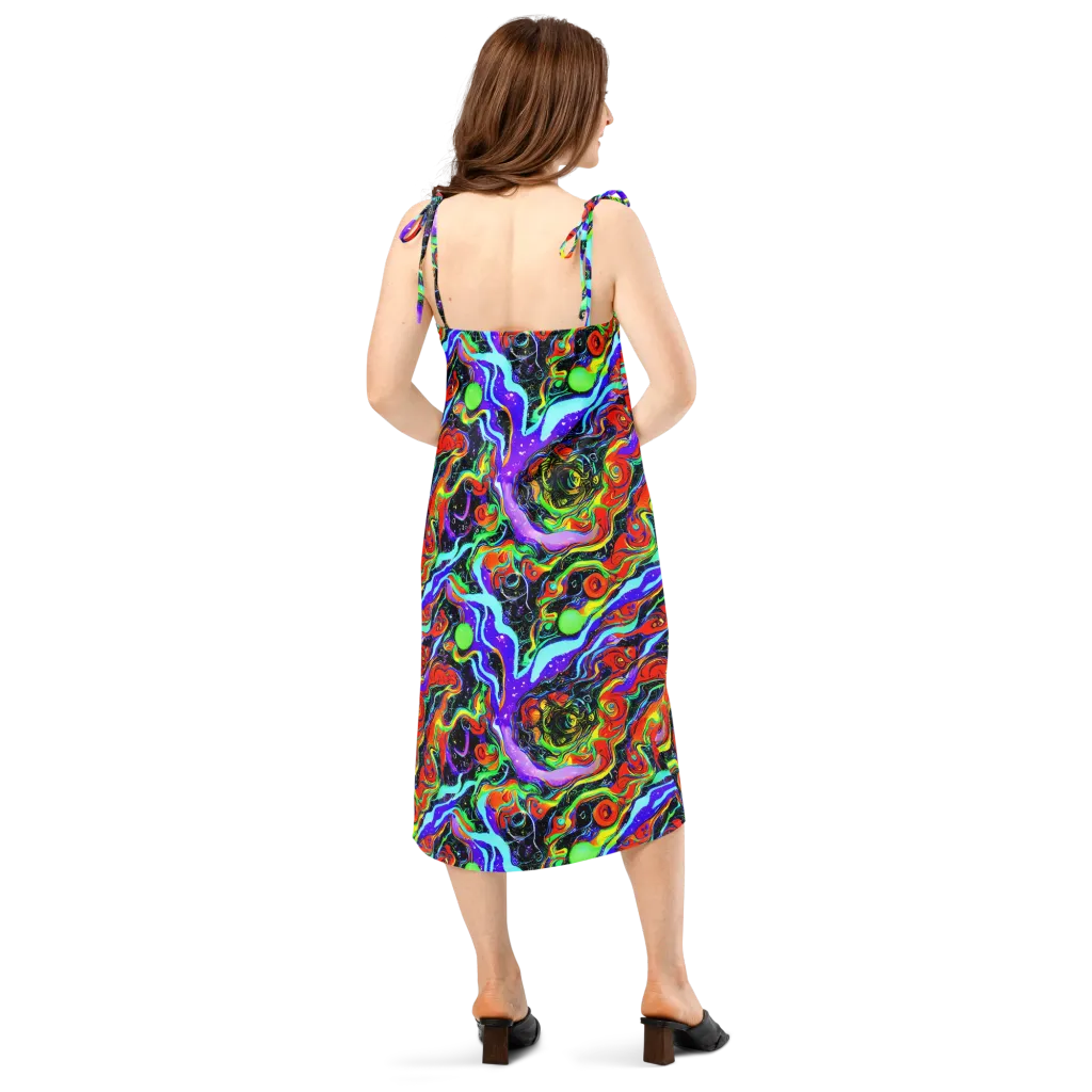 Radiant Undertow on Slip Dress — Back