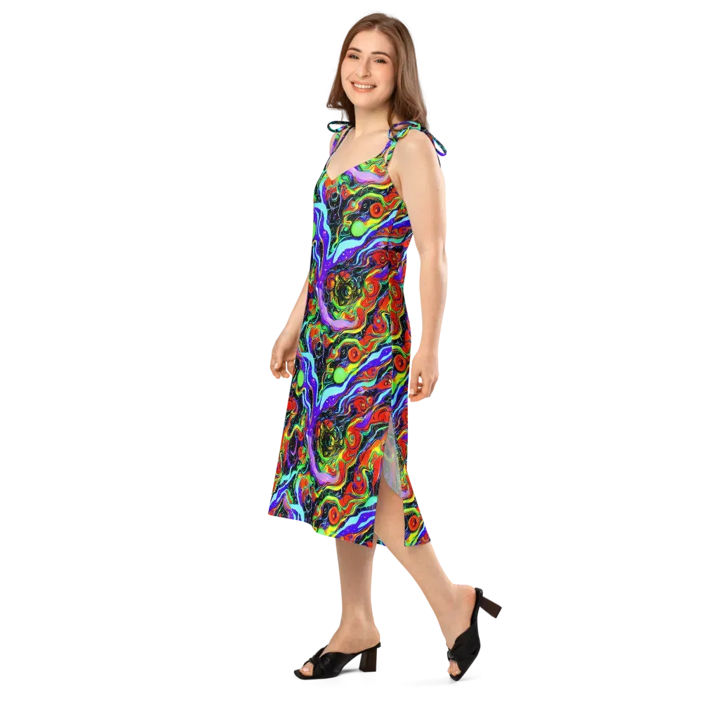 Radiant Undertow on Slip Dress — Left Front