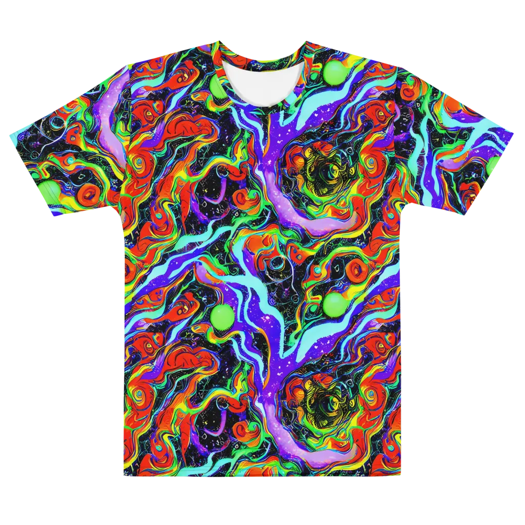 Radiant Undertow on Men's Cotton Crew Neck T-Shirt — Front